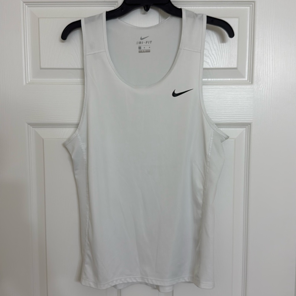 Nike Drifit Gym Training Tank Top White Men’s Size Medium